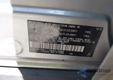 2021 Toyota Rav4 Xle from USA, damaged, VIN 2T3W1RFV5MC097133